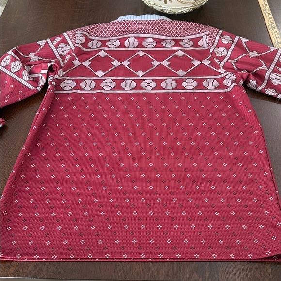 Boombah Men's maroon Ugly Sweater pullover Large. Baseball. Seasonal festive - Picture 7 of 12